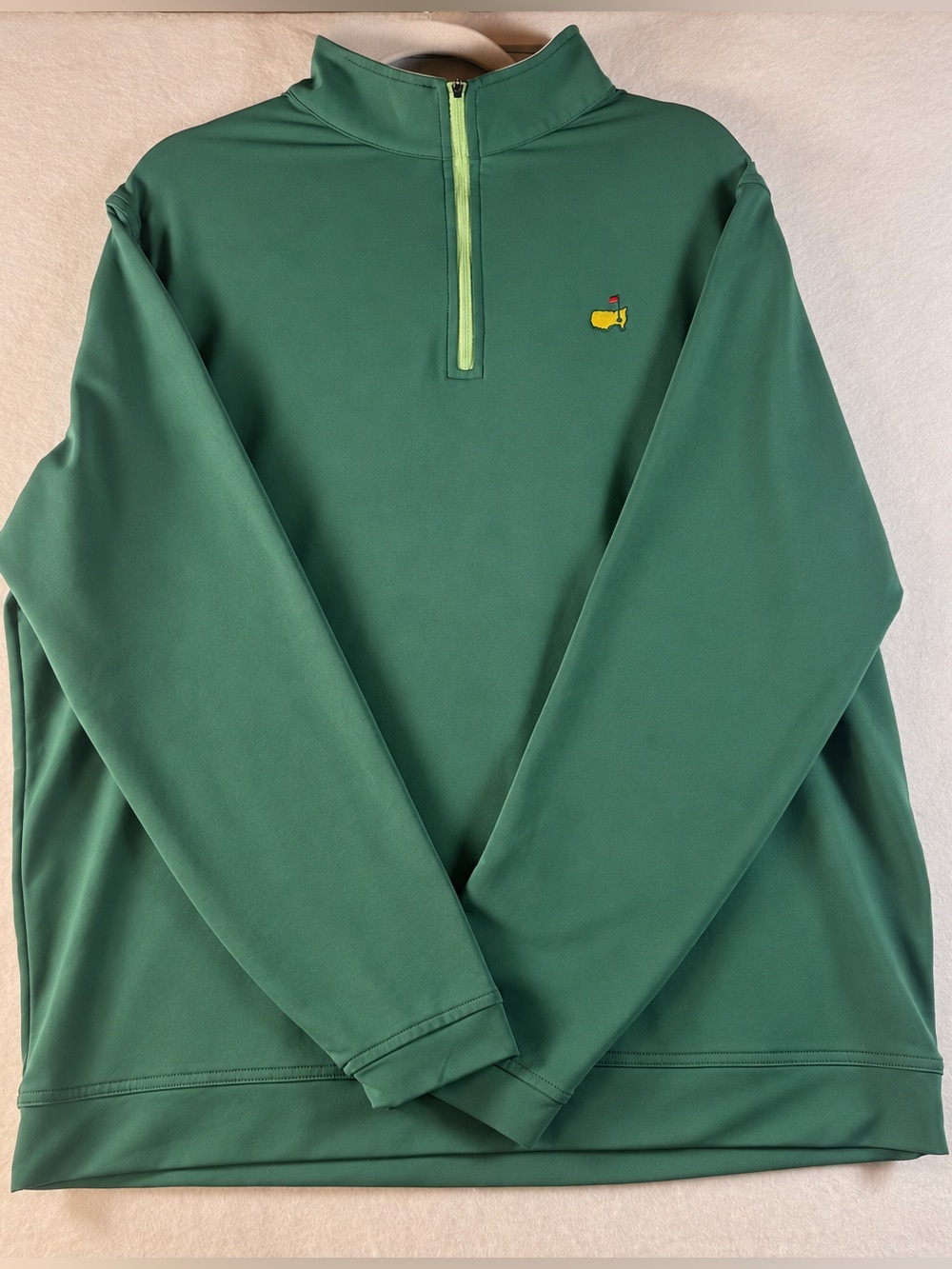 Peter Millar Masters Men’s XL Green Quarter-Zip Golf Pullover